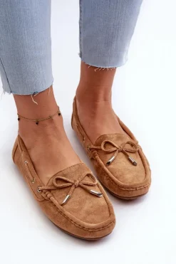Sale Damskie Zamszowe Mokasyny Camel Si Passione Damskie Loafersy Damskie|Mokasyny Damskie Zamszowe