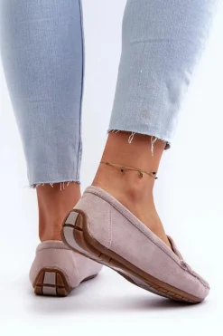 Loafersy Damskie|Mokasyny Damskie Zamszowe></noscript>Boto Damskie Zamszowe Mokasyny Fioletowe Lenvie Fioletowy