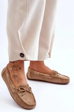 Best Damskie Zamszowe Mokasyny Brązowe Si Passione Damskie Loafersy Damskie|Mokasyny Damskie Zamszowe