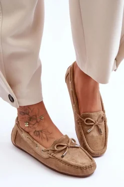 Best Damskie Zamszowe Mokasyny Brązowe Si Passione Damskie Loafersy Damskie|Mokasyny Damskie Zamszowe