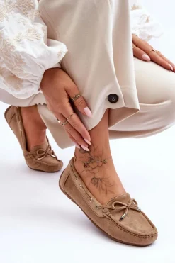 Best Damskie Zamszowe Mokasyny Brązowe Si Passione Damskie Loafersy Damskie|Mokasyny Damskie Zamszowe