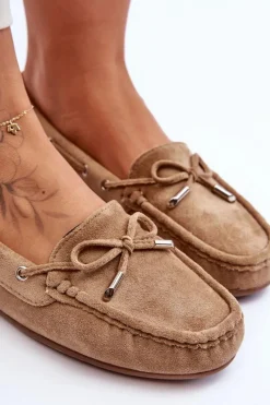 Best Damskie Zamszowe Mokasyny Brązowe Si Passione Damskie Loafersy Damskie|Mokasyny Damskie Zamszowe