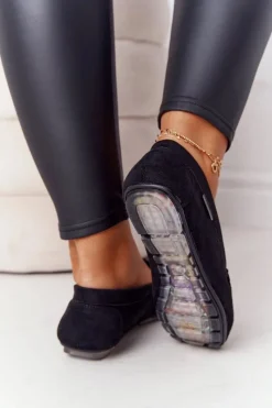 Damskie Zamszowe Mokasyny Czarne San Marino Damskie Mokasyny Damskie Zamszowe
