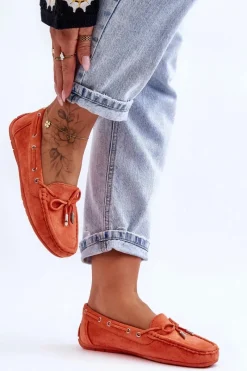 Mokasyny Damskie Zamszowe><noscript><img width=