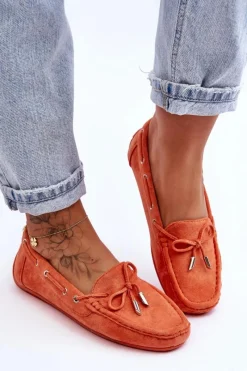 Mokasyny Damskie Zamszowe><noscript><img width=