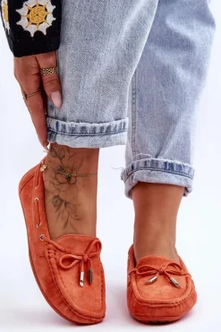 Mokasyny Damskie Zamszowe><noscript><img width=