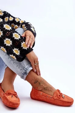 Mokasyny Damskie Zamszowe><noscript><img width=