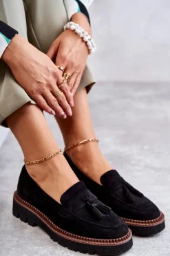 Best Buty damskie Vinceza Damskie Zamszowe Półbuty Na Platformie Czarne Unni