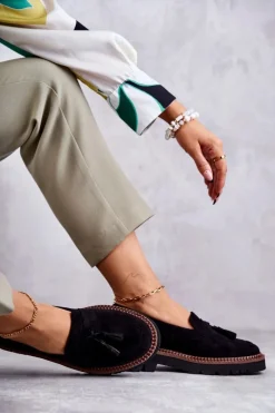 Best Buty damskie Vinceza Damskie Zamszowe Półbuty Na Platformie Czarne Unni