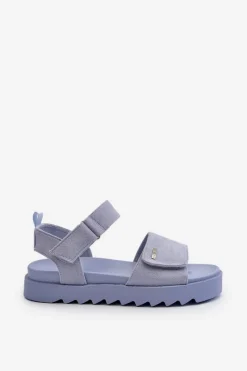 Best Damskie Zamszowe Sandały Na Platformie Big Star NN274706 e Damskie Sandały Big Star|Sandały Płaskie