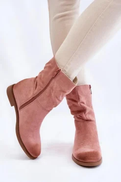 Clearance Damskie Zamszowe Wysokie Botki Różowe Venis Damskie Czarne Botki|Brązowe I Beżowe Botki