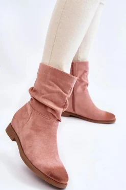 Clearance Damskie Zamszowe Wysokie Botki Różowe Venis Damskie Czarne Botki|Brązowe I Beżowe Botki