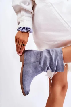 Best Damskie Zamszowe Wysokie Botki Niebieskie Venis Damskie Czarne Botki|Brązowe I Beżowe Botki