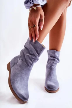 Best Damskie Zamszowe Wysokie Botki Niebieskie Venis Damskie Czarne Botki|Brązowe I Beżowe Botki