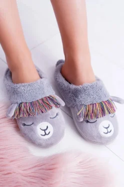 Online Domowe Damskie Klapki SOXO Lama Damskie Kapcie Klasyczne