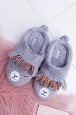 Online Domowe Damskie Klapki SOXO Lama Damskie Kapcie Klasyczne