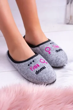Discount Boto Dreex Filcowe Damskie Papcie Pani Domu Clara