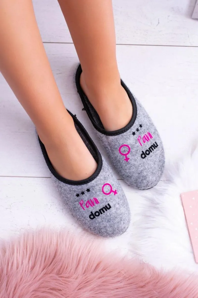 Discount Boto Dreex Filcowe Damskie Papcie Pani Domu Clara