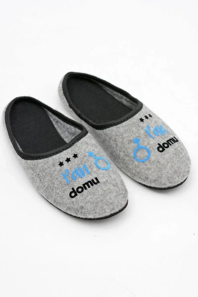 Discount Boto Dreex Filcowe Męskie Papcie Wiktor