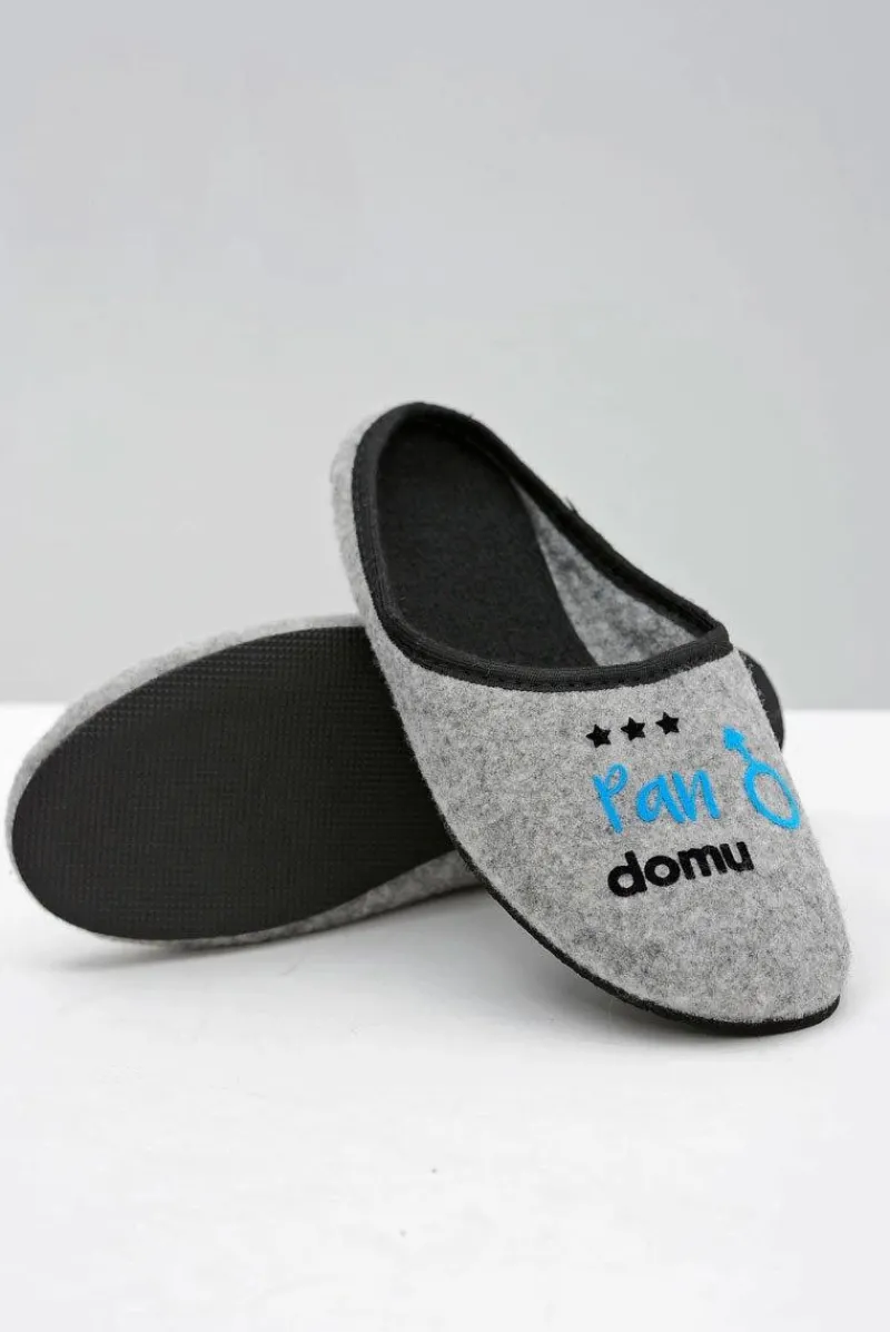 Discount Boto Dreex Filcowe Męskie Papcie Wiktor