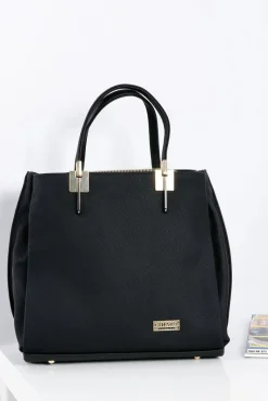 Hot Duża Czarna Torba Damska + Saszetka + Lustereczko POLSKA Torebki Nobo|Torebki Kuferki