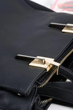 Hot Duża Czarna Torba Damska + Saszetka + Lustereczko POLSKA Torebki Nobo|Torebki Kuferki