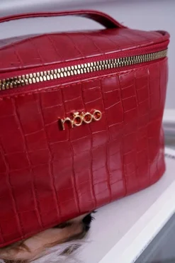 Duża Damska Kosmetyczka Czerwona NCOS-I0331-C005 Damskie Torebki Nobo|Kosmetyczki Damskie