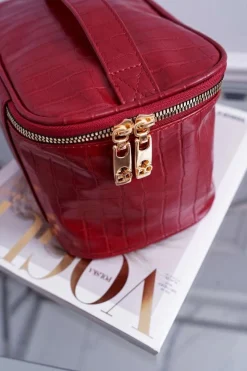 Duża Damska Kosmetyczka Czerwona NCOS-I0331-C005 Damskie Torebki Nobo|Kosmetyczki Damskie