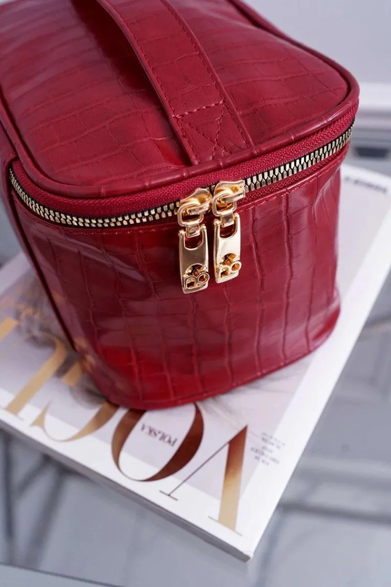 Duża Damska Kosmetyczka Czerwona NCOS-I0331-C005 Damskie Torebki Nobo|Kosmetyczki Damskie