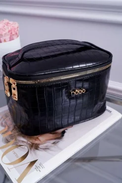 Torebki Nobo|Kosmetyczki Damskie>Nobo Duża Damska Kosmetyczka Czarna NCOS-I0331-C020