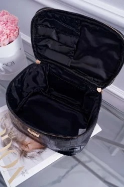 Torebki Nobo|Kosmetyczki Damskie>Nobo Duża Damska Kosmetyczka Czarna NCOS-I0331-C020