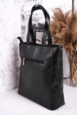 Monnari Duża Damska Torba Shopper BAG0840-020 Czarna
