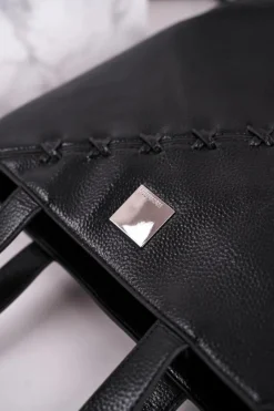 Monnari Duża Damska Torba Shopper BAG0840-020 Czarna