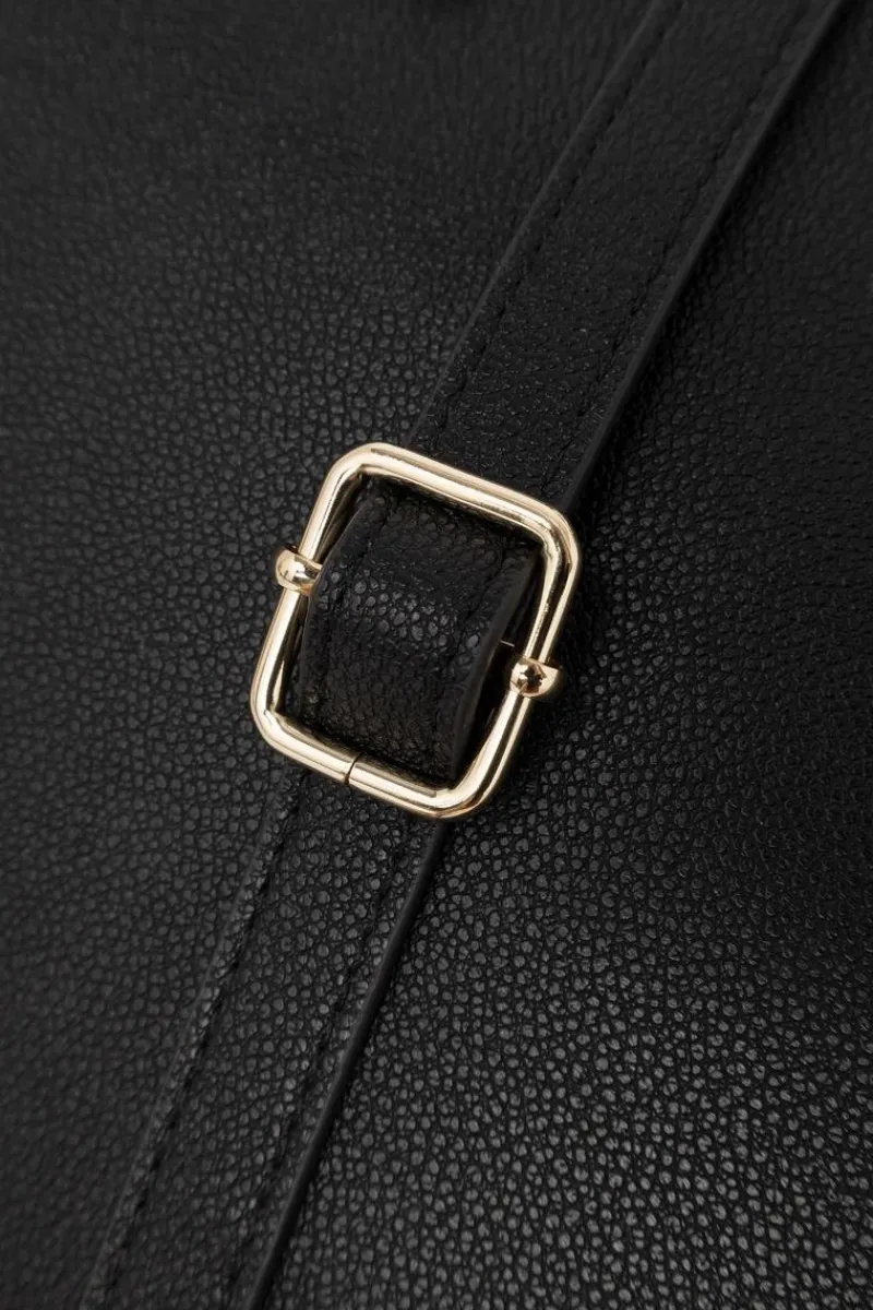 Outlet Duża Klasyczna Torebka R1710-C015 Beżowo-Czarna Torebki Nobo|Torebki Klasyczne