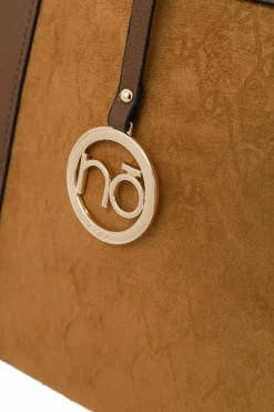 New Nobo Duża Klasyczna Torebka R1710-C017 Karmelowo-Brązowa