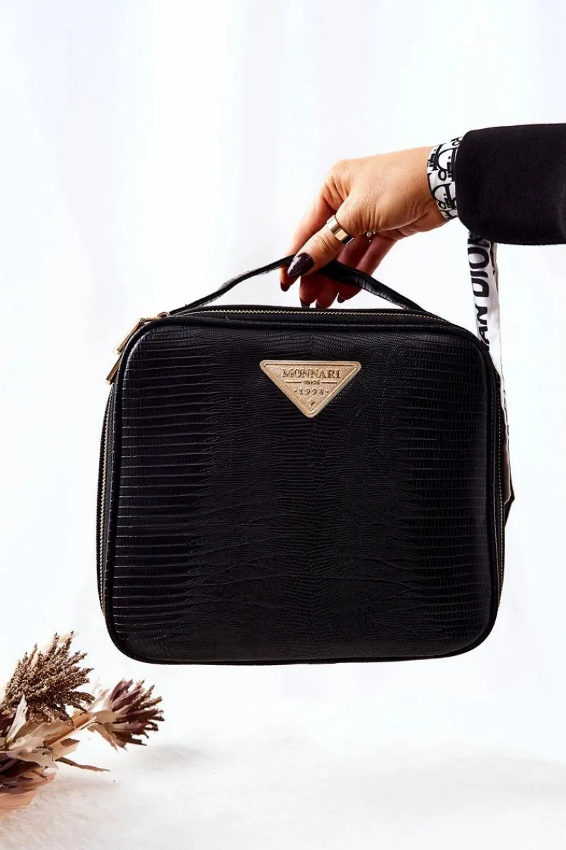 Clearance Monnari Duża Kosmetyczka CSM0040-M20 Czarna