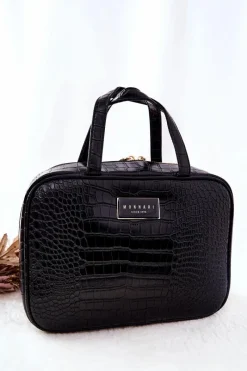 Kosmetyczki Damskie>Monnari Duża Kosmetyczka CSM0080-020 Czarna