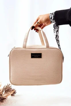 Monnari Duża Kosmetyczka CSM0080-M00 Kremowa