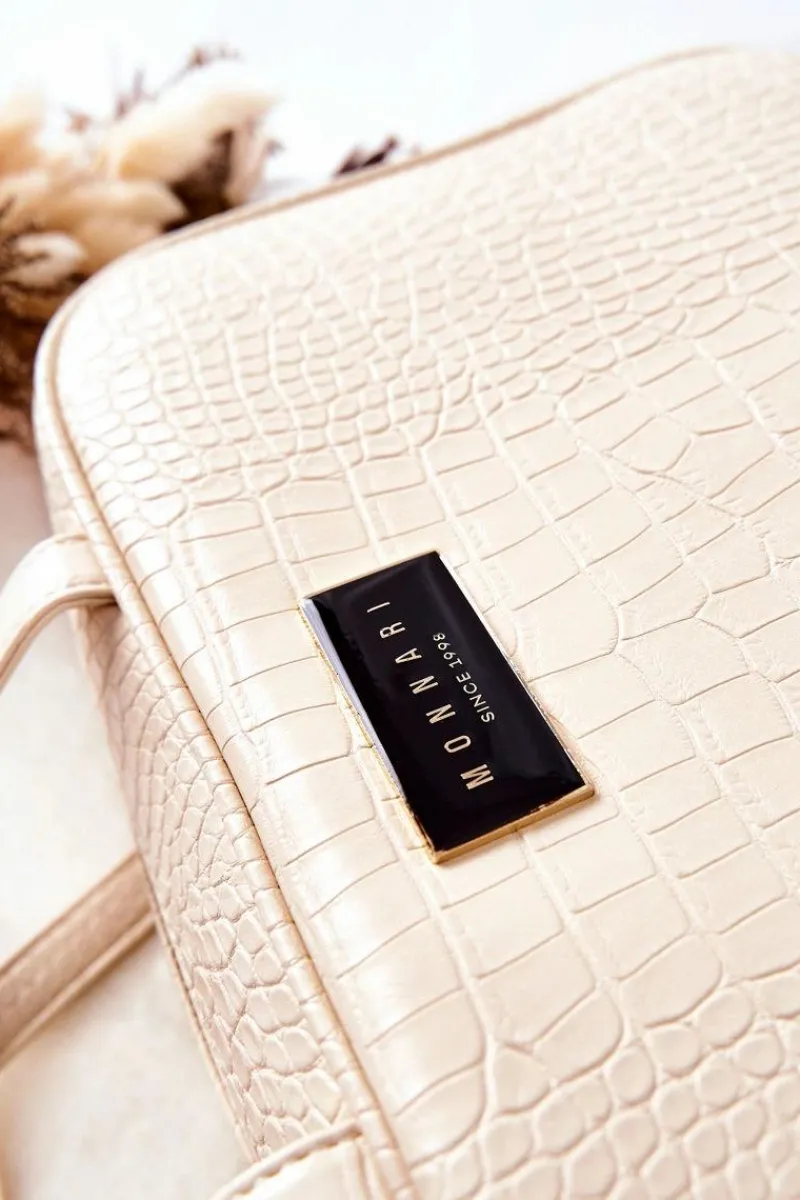 Monnari Duża Kosmetyczka CSM0080-M00 Kremowa