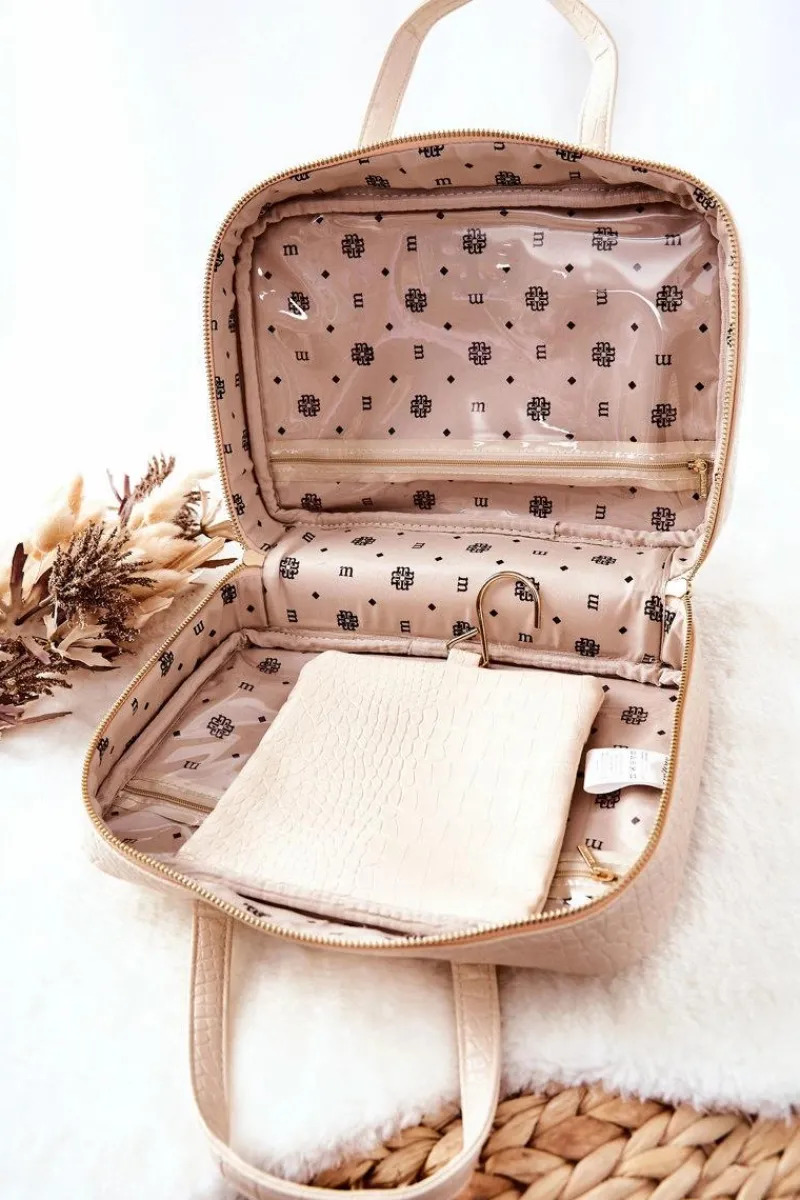 Monnari Duża Kosmetyczka CSM0080-M00 Kremowa