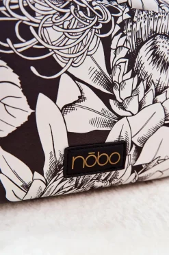 Clearance Duża Kosmetyczka Kwiaty L0040-CM00 Czarna Damskie Kosmetyczki Damskie