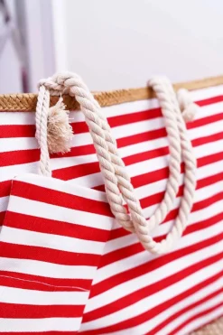 Torebki Plażowe>Boto Duża Plażowa Torebka Shopper Czerwona