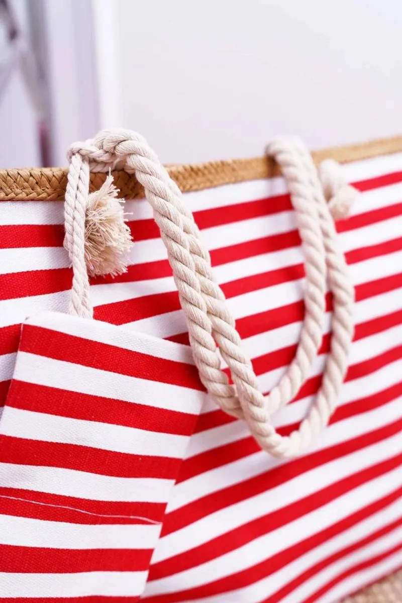 Torebki Plażowe>Boto Duża Plażowa Torebka Shopper Czerwona