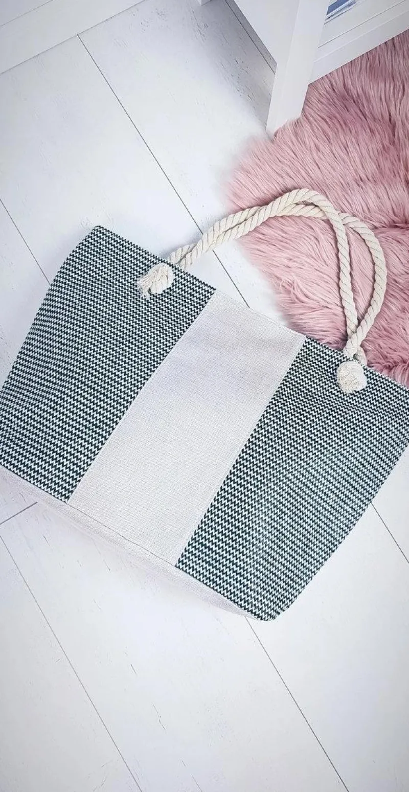 Torebki Plażowe>Boto Duża Plażowa Torebka Worek ze Sznurem Czarna