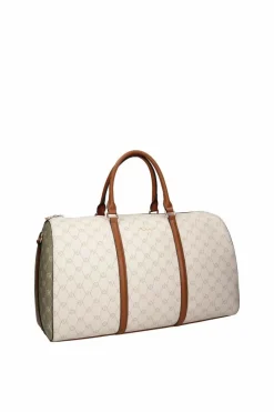 Best Nobo Duża Torba Podróżna M0430-CM00 Beżowo-Brązowa