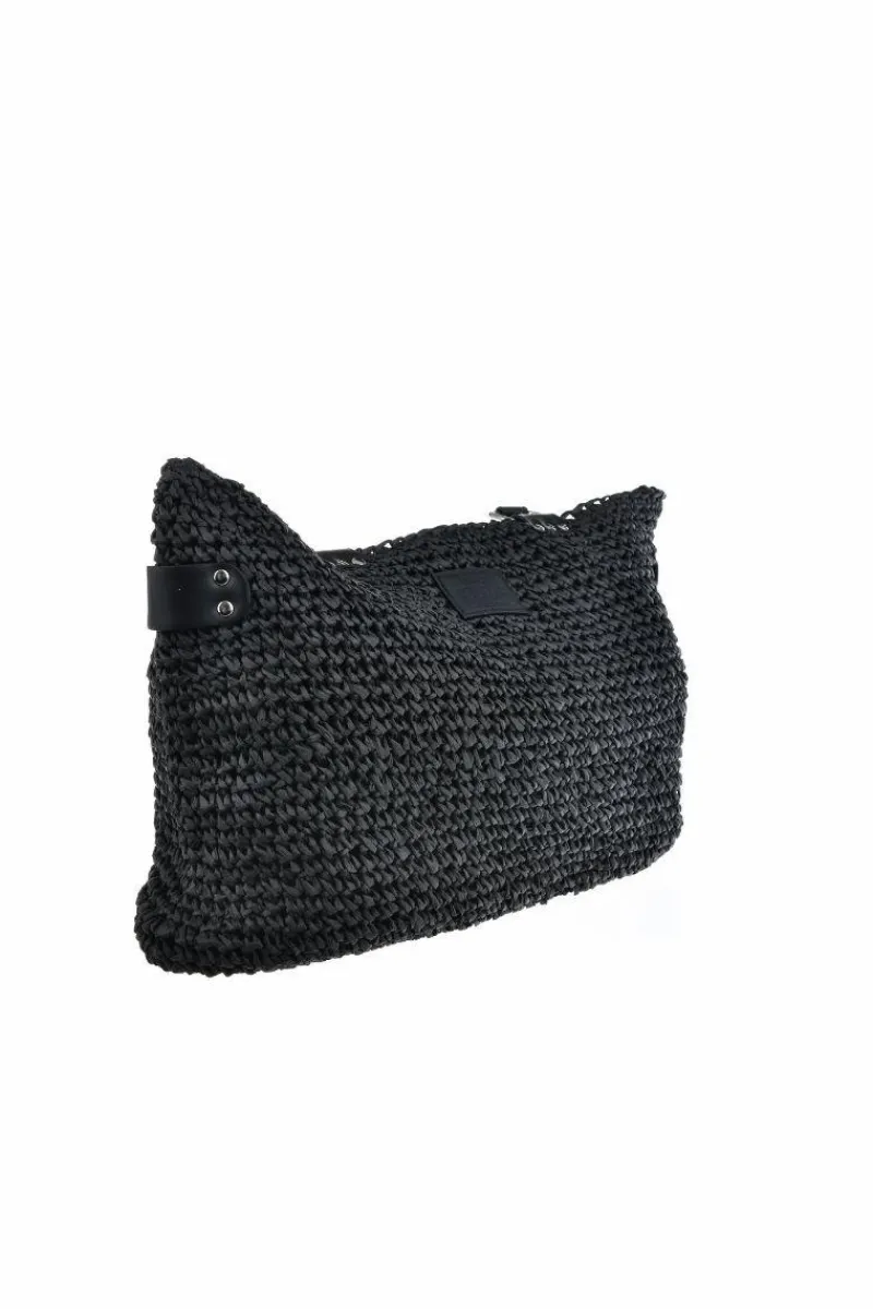 Torebki Plażowe|Torebki Klasyczne>Big Star Shoes Duża Torba Z Plecionki Big Star NN574108 Czarna