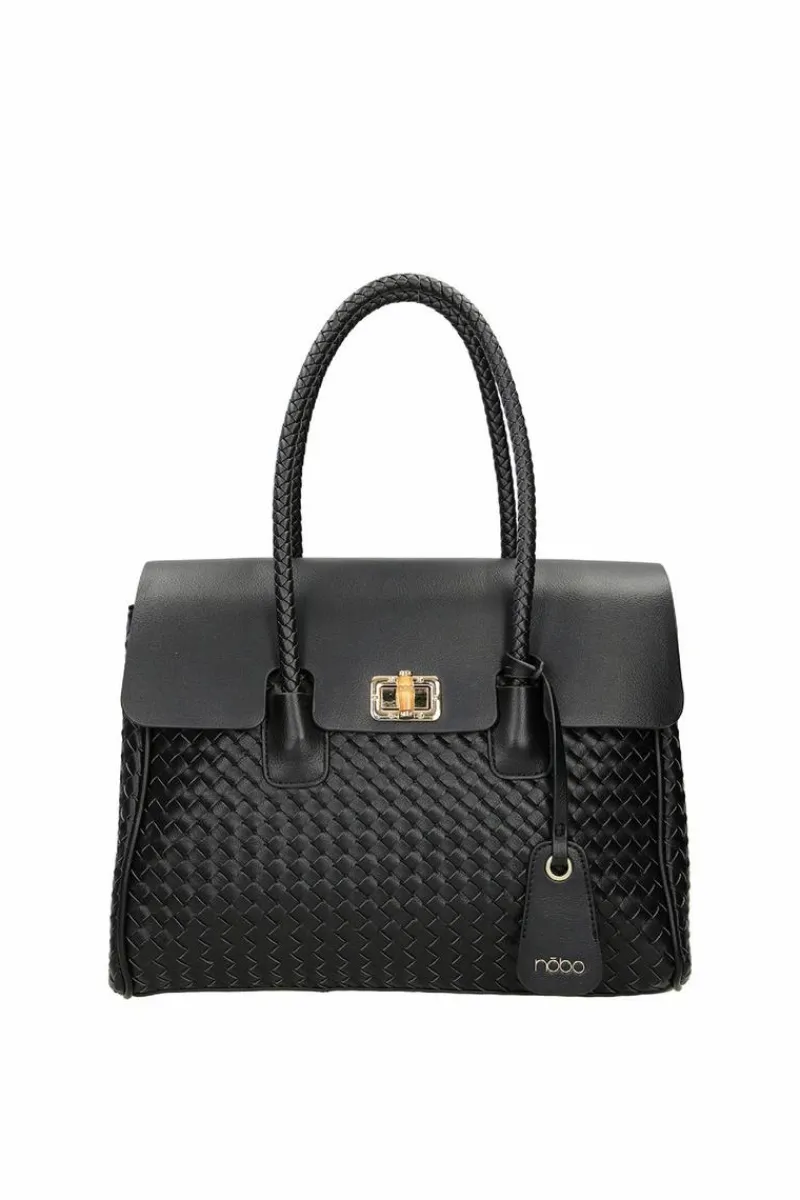 Torebki Nobo|Torebki Klasyczne>Nobo Duża Torebka Na Ramię M0870-C020 Czarna