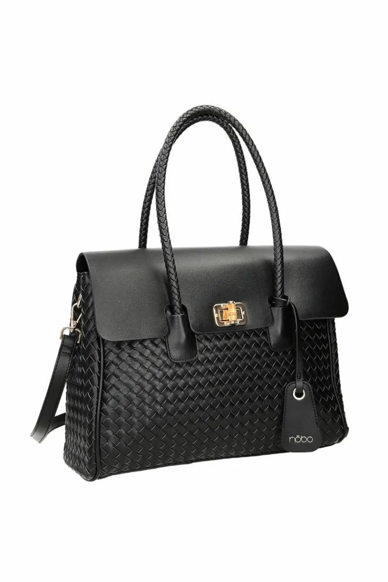 Torebki Nobo|Torebki Klasyczne>Nobo Duża Torebka Na Ramię M0870-C020 Czarna