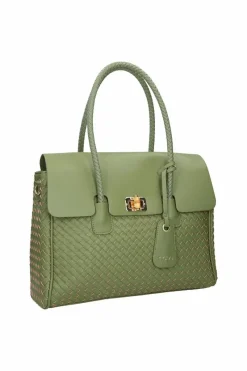 Outlet Nobo Duża Torebka Na Ramię M0870-C008 Zielona