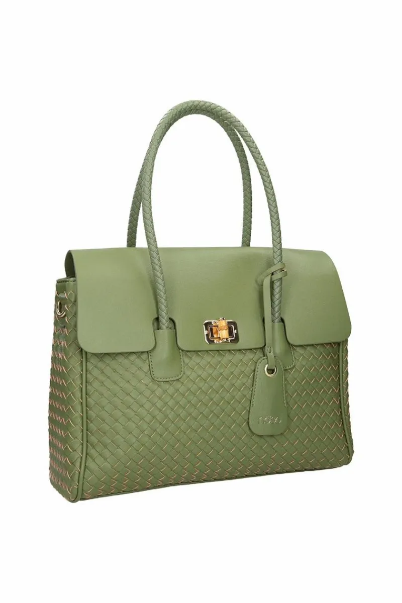 Outlet Nobo Duża Torebka Na Ramię M0870-C008 Zielona